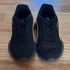 Puma Kids Black and Yellow Sneakers